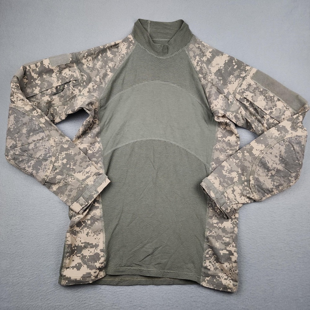 Massif Army Combat Shirt Medium Green Camo Long Sleeve FR ACU Tactical Type I